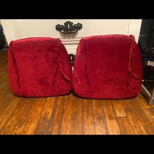 These 2 velvet chair pads are in great condition